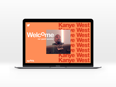 Twitter Spark speaker presentation branding deck kanye presentation spark speaker twitter typography welcome