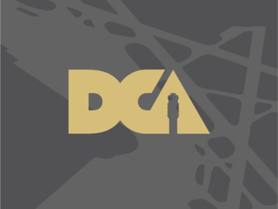 DCA Airport airport airports aviation branding logo travel typography vector washington dc