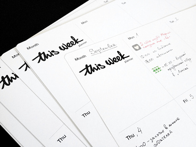This Week, planner hand lettering lettering planner printed this week planner typography