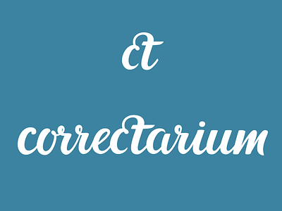 Correctarium custom lettering hand lettering lettering logo logotype