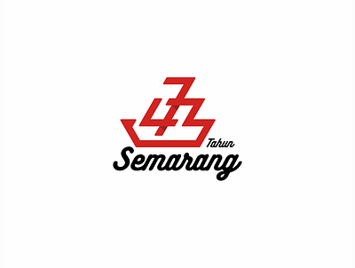 473th Anniversary of Semarang branding graphic design indonesia line art logo minimalism typography vector