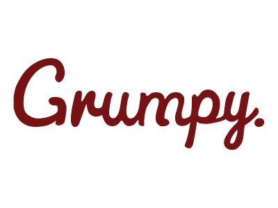 Grumpy | Wordmark apparel branding logo word mark