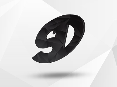 Логотип SD sd абревиатура значок логотип портфолио типографика
