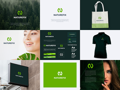 NATUREFIX logo concept brand branding design graphic design illustration logo motion graphics ui ux