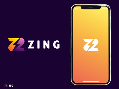 ZING logo concept brand branding design graphic design illustration logo motion graphics ui ux vector
