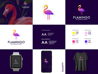 FLAMINGO logo concept brand branding design graphic design illustration logo motion graphics ui ux vector