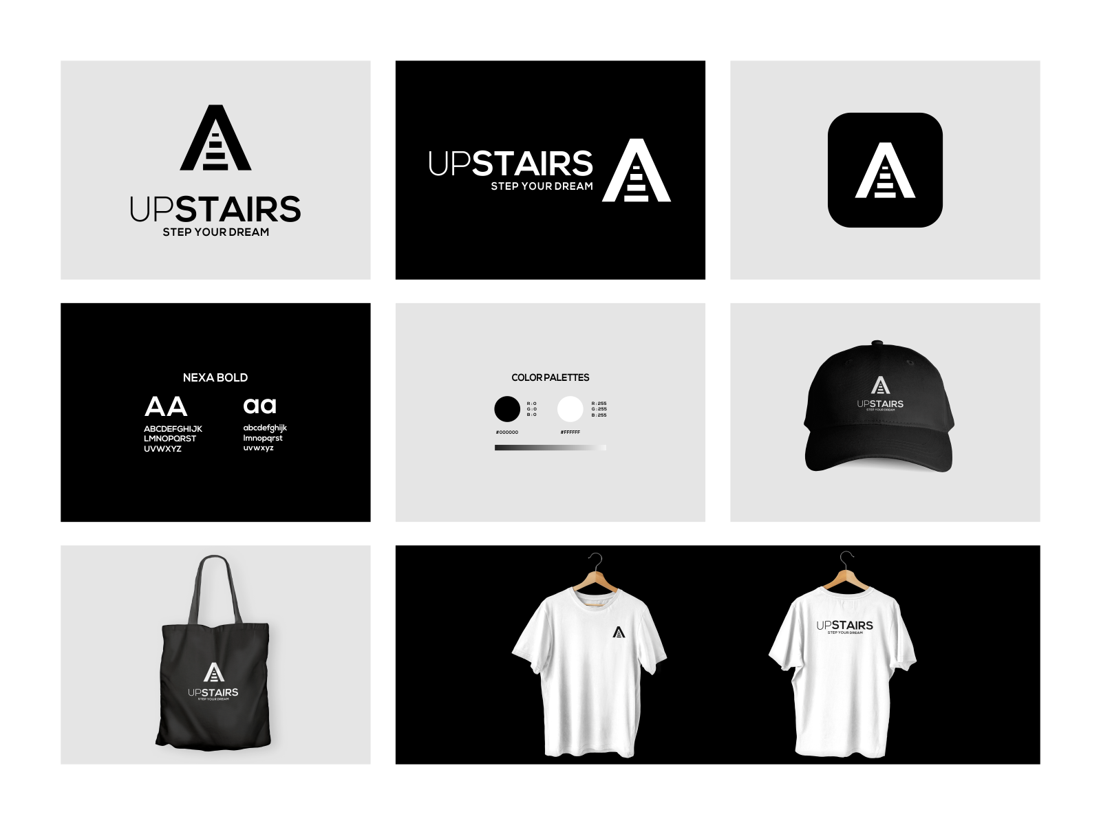 UPSTAIRS logo concept by Reka Studio on Dribbble