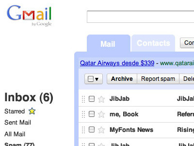 A better Gmail email gmail google interface design white space