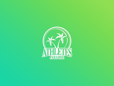 Athletes Paradise Logo animation branding design fitness flat gym icon illustration lettering logo ui vector