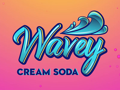Wavey Logo after affects branding bubbles cream soda font design font logo gfxmob illustrator logo logo brand logo design logo type logobrand logotype motion art motion graphics motiontype soda typography vector