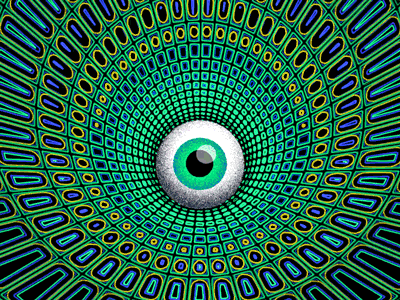 Tunnel Vision abstract after affects animation animation loop audio reactive eyeball gfxmob gif joysticks n sliders loop motion design motion graphics trippy tunnel