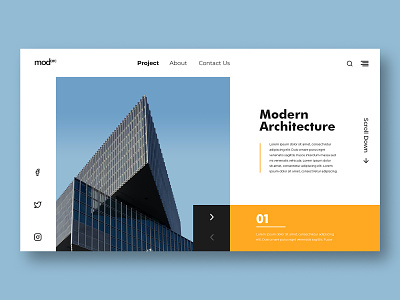 Architecture UI Design design ui ux web website
