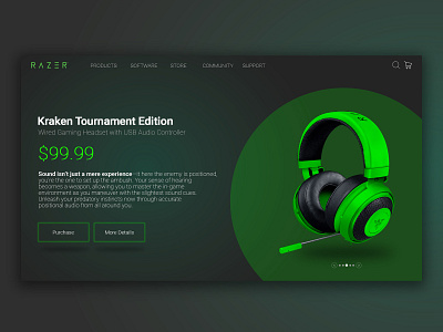 Razer Kraken - UI Design