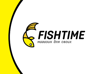 Fishtime branding design linear logo logo design logo development logotype vector