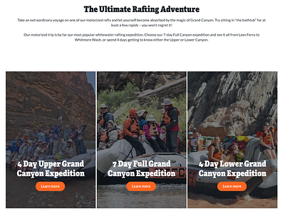 Hatch River Expeditions - Motorized Trips branding design