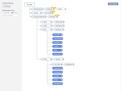 Hierarchy Builder (Search Bar) design ui ux xvoyant