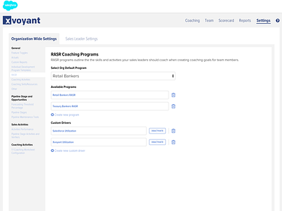 RASR Configuration UI