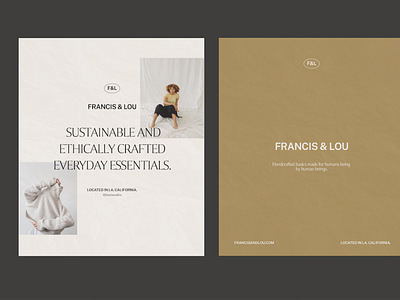 Typography layout for Francis&Lou