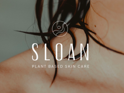 Sloan Skin Care branding custom type logo typogaphy