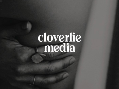 Cloverlie Media branding custom type logo