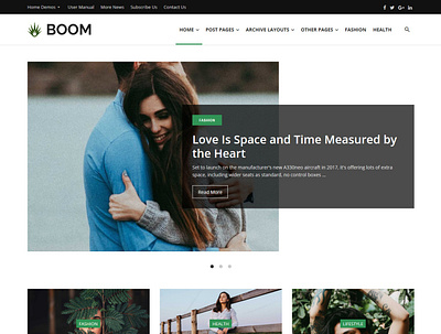 Boom - Creative Blog WordPress Theme mobile pagebuider