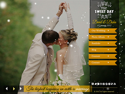 The Sweet Day Wedding Event Html html html5 marriage template wedding