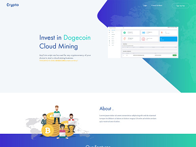 AnyCoin - Cloud Mining Script anycoin bitcoin business cloud coinpayments dash dogecoin litecoin mining monero referral