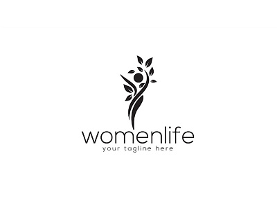 Womenlife Logo Design beauty botanical communication creative eco eye forest freedom fresh green