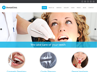 Dental Clinic Responsive Html5 Template clinic dental dentist health hospital html5 medic responsive site template