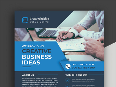 Corporate Flyer advertisement advertising agency business clean company consultant corporate flyer