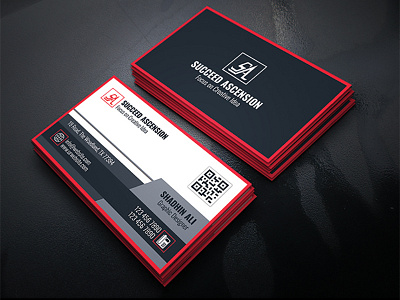 Business Card Template business card company design horizontal modern psd