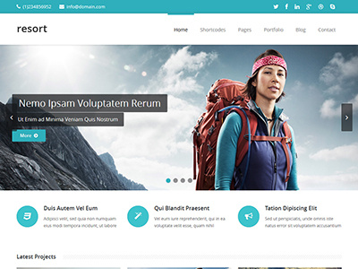 RESORT - Responsive HTML5 Template business clean corporate creative html5 multipurpose portfolio responsive
