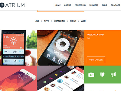 Atrium Parallax WordPressTheme parallax effect parallax scrolling effect parallax wordpress theme twitter bootstrap