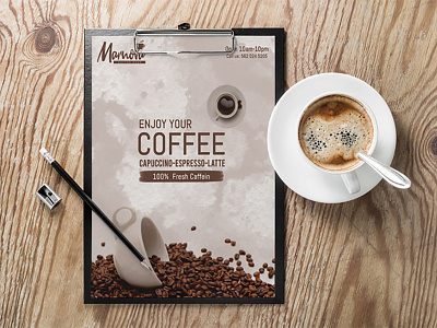 Coffee Shop Flyer coffee creative flyer modern poster restaurant shop