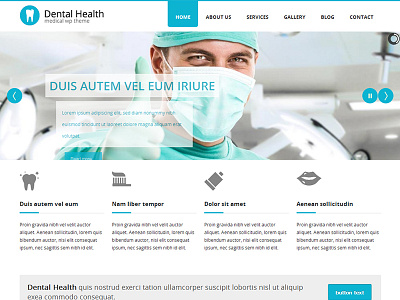 Dental Health - Medical Wordpress Theme dental wordpress theme hospital wordpress theme medical wordpress theme responsive design wordpress theme