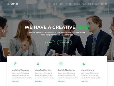 Bumper - Material Design Agency Template