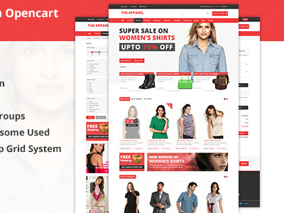 The Apparel - Premium PSD Template