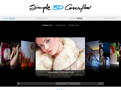 Simple 3D Coverflow
