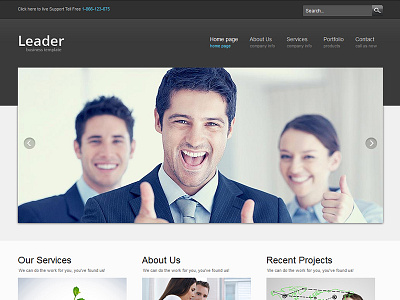Leader - Business Template agency business consulting corporate css3 multipurpose portfolio responsive site template template web design