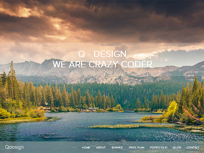 QDesign - Parallax One Page HTML Template