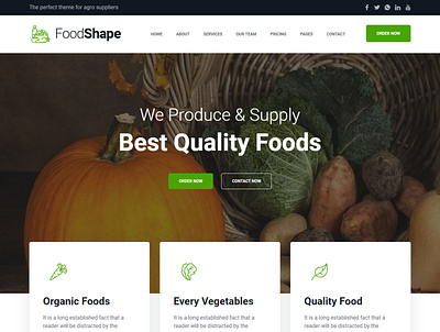 Foodshape Restaurant HTML5 Web Template awesome bootstrap4 css food html responsive restaurant template