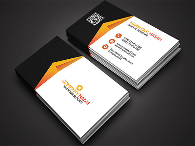 Modern Business Card awesome business card cmyk color glorious layered modern print ready