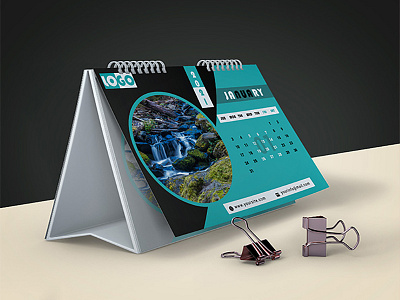 Sky Desk Calendar 2021 calendar creative desk horizontal