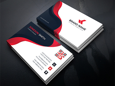 Personal Business Card Template agency anchors business card clean colorful company corporate