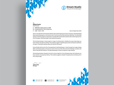 Letterhead Template creative design letterhead