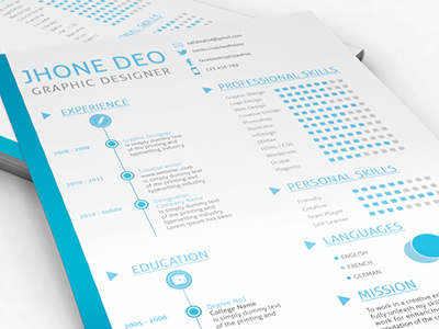 Swiss Style Resume (one page)