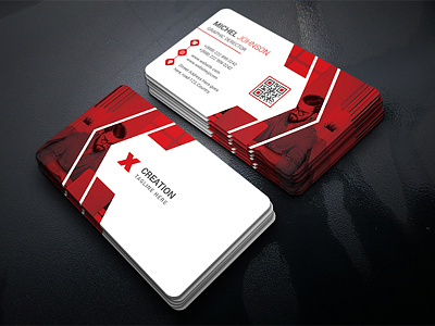 Corporate Business Card business card clean corporate creative elegant print template