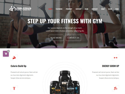 Diet-Shop WordPress Gym Store Theme