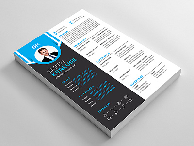 Resume / CV Template cover creative cv indesign letter msword resume template