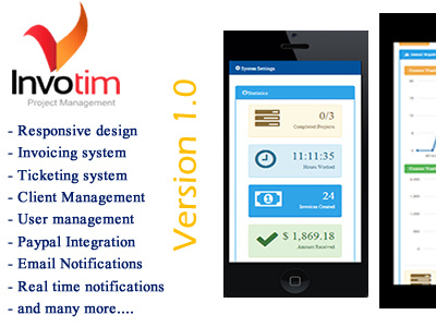 Invotim - Project Management System accounting bills client client management invoice invoicing pdf invoice tax